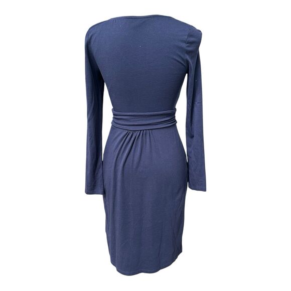Boden Navy Blue Abigail Jersey Dress Long Sleeve US 2 UK 6 - Picture 2 of 5